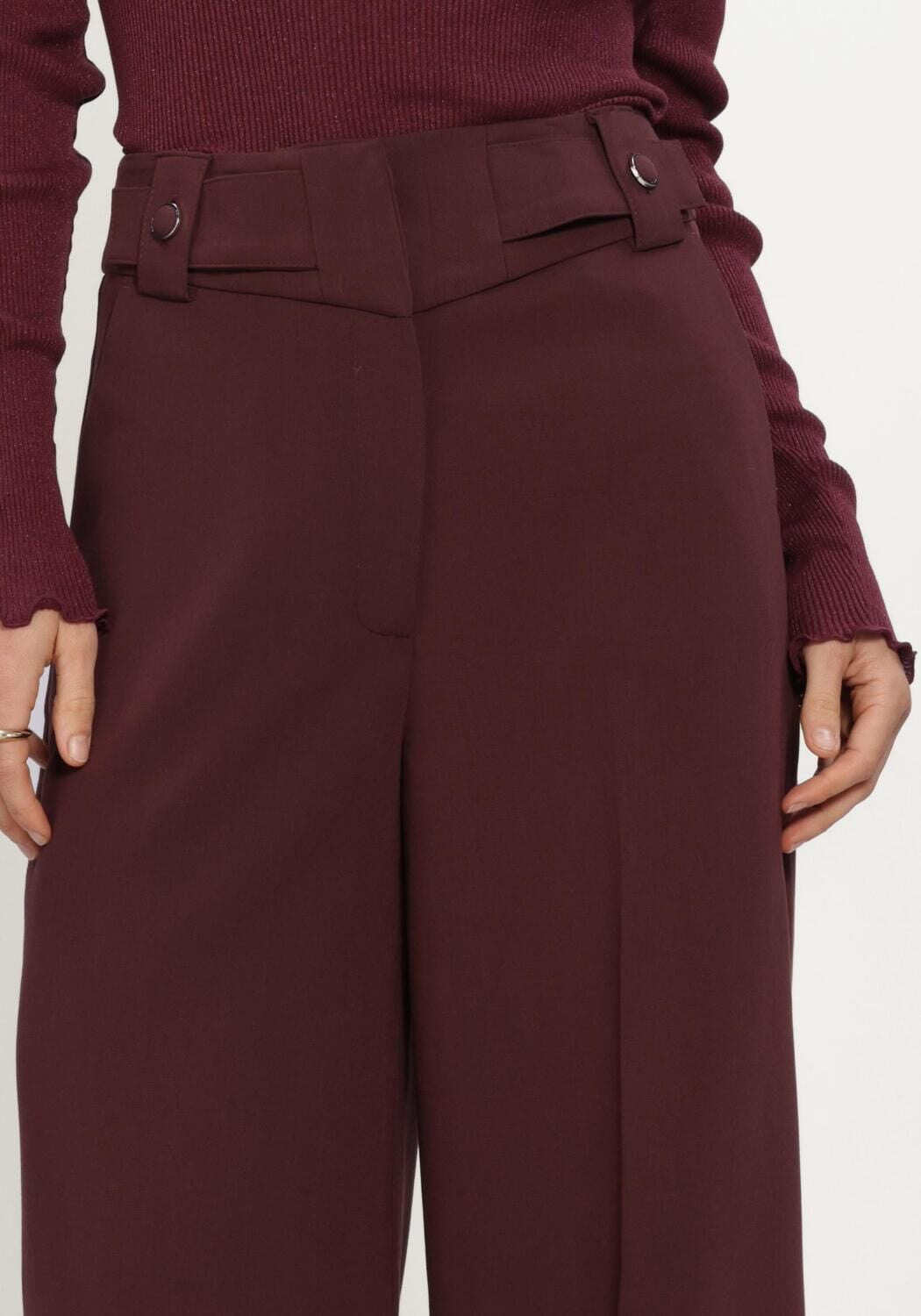 AAIKO Dames Broeken Nore Buttons Rpes 345 Bordeaux