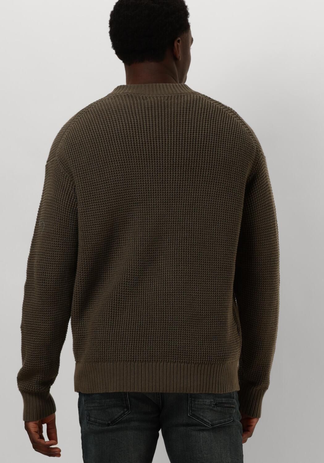 CALVIN KLEIN Heren Truien & Vesten Chunky Texture Sweater Bruin