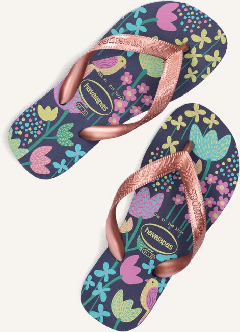 Blauwe HAVAIANAS Slippers HAV. KIDS FLORES Blauwe HAVAIANAS Slippers HAV. KIDS FLORES - large