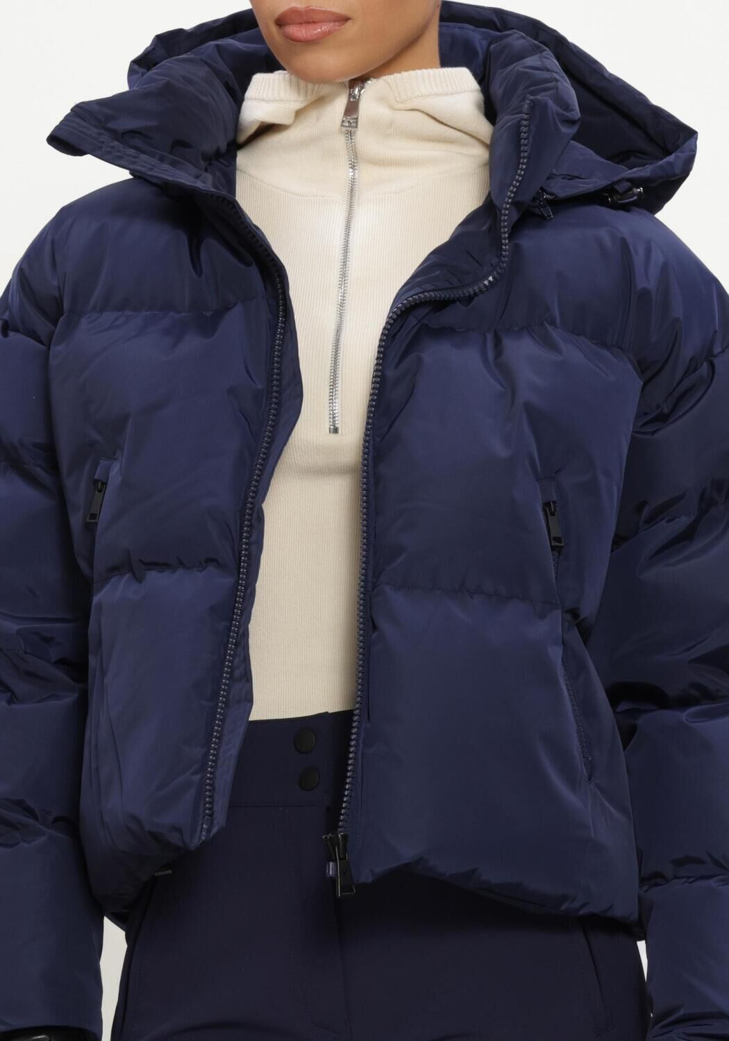 Donkerblauwe AIRFORCE Gewatteerde jas SUN PEAKS JACKET - large