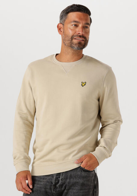 Taupe LYLE & SCOTT Trui CREW NECK SWEATSHIRT - large