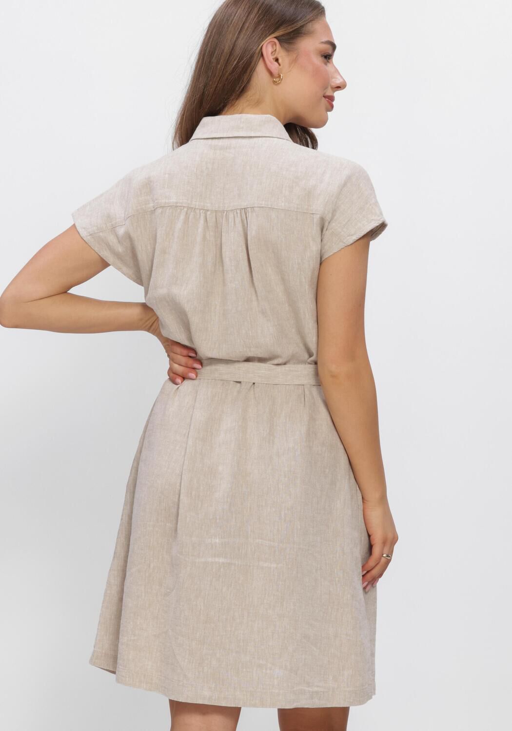 Zand MSCH COPENHAGEN Jurken MSCHVIANA GINIA SS SHIRT DRESS - large