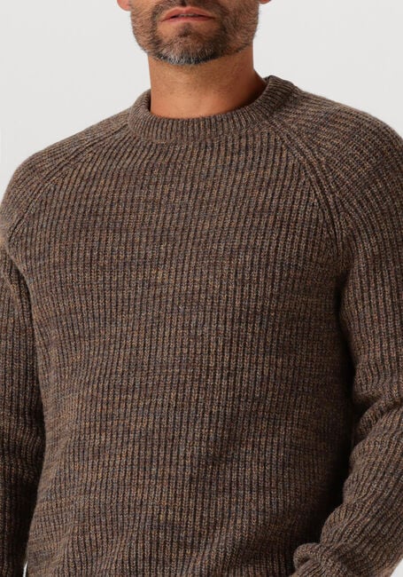 Bruine BARBOUR Trui HORSEFORD CREW NECK JUMPER - large