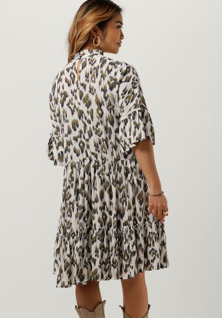 Olijf SCOTCH & SODA Mini jurk SHORT DRESS WITH RUFFLE SLEEVE DETAIL - large