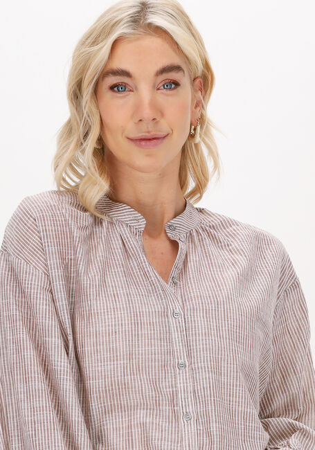 Bruine CO'COUTURE Blouses NEW CELINA STRIPE SHIRT - large