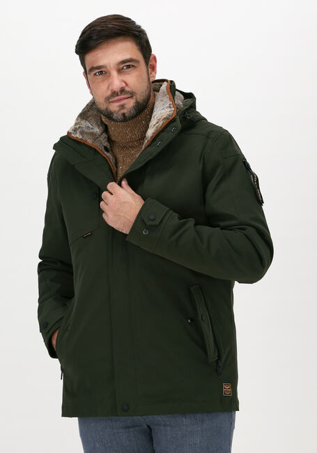 Donkergroene PME LEGEND  SEMI LONG JACKET SNOWPACK ICON - large