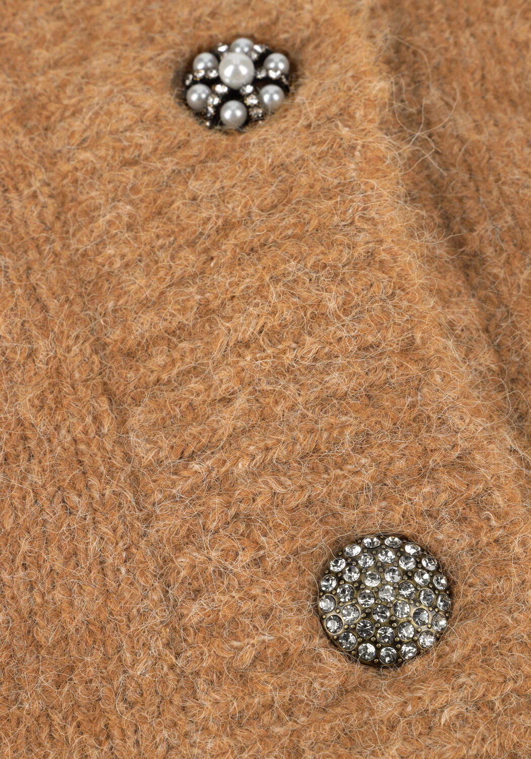 Bruine SUMMUM Vest FANCY BUTONS CARDIGAN COZY - large