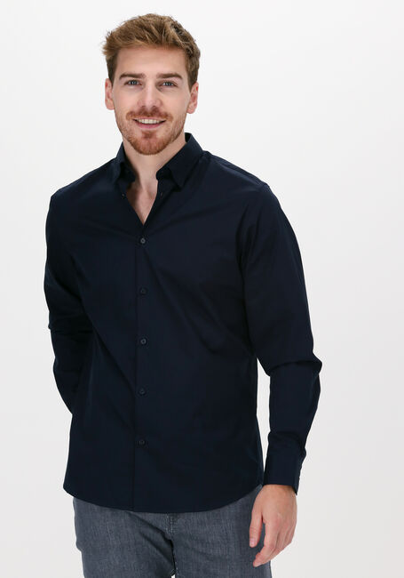 Donkerblauwe SELECTED HOMME Klassiek overhemd SLIMMICHIGAN SHIRT LS B - large