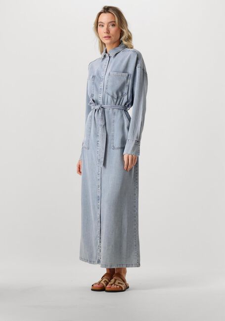 Lichtblauwe AAIKO Maxi jurk DILIEN TEN 549 - large