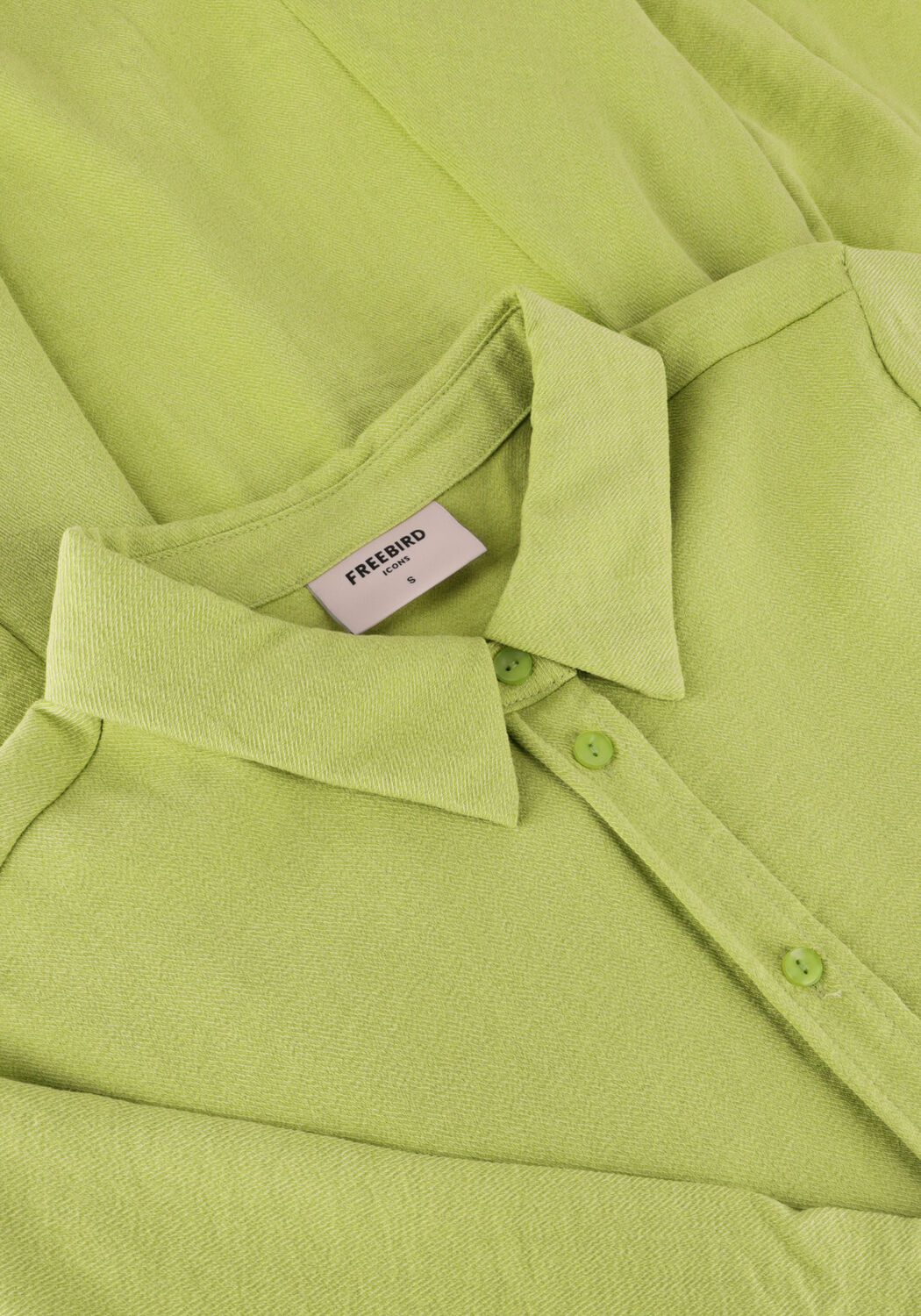 Groene FREEBIRD Mini jurk DARCY SS - large