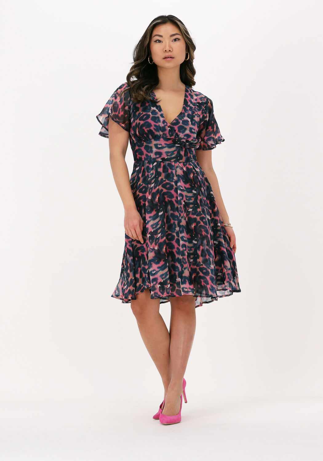 roze guess mini jurk livinia dress