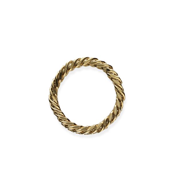 Gouden NOTRE-V Ring RING KLEINE SCHAKEL - large