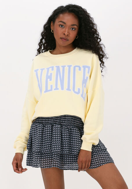 Gele COLOURFUL REBEL Sweater VENICE PATCH DROPPED SHOULDER SWEAT - large