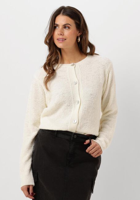 Gebroken wit NUKUS Vest MARLIN CARDIGAN BOUCLE - large