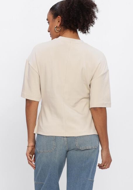 Beige SECOND FEMALE T-shirt ENORA BROOCH TEE - large