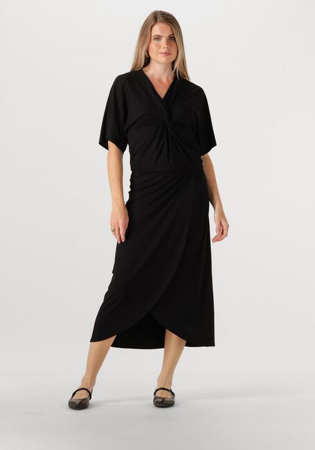 Zwarte JANSEN AMSTERDAM Midirok FALTA ROK V 663 - large