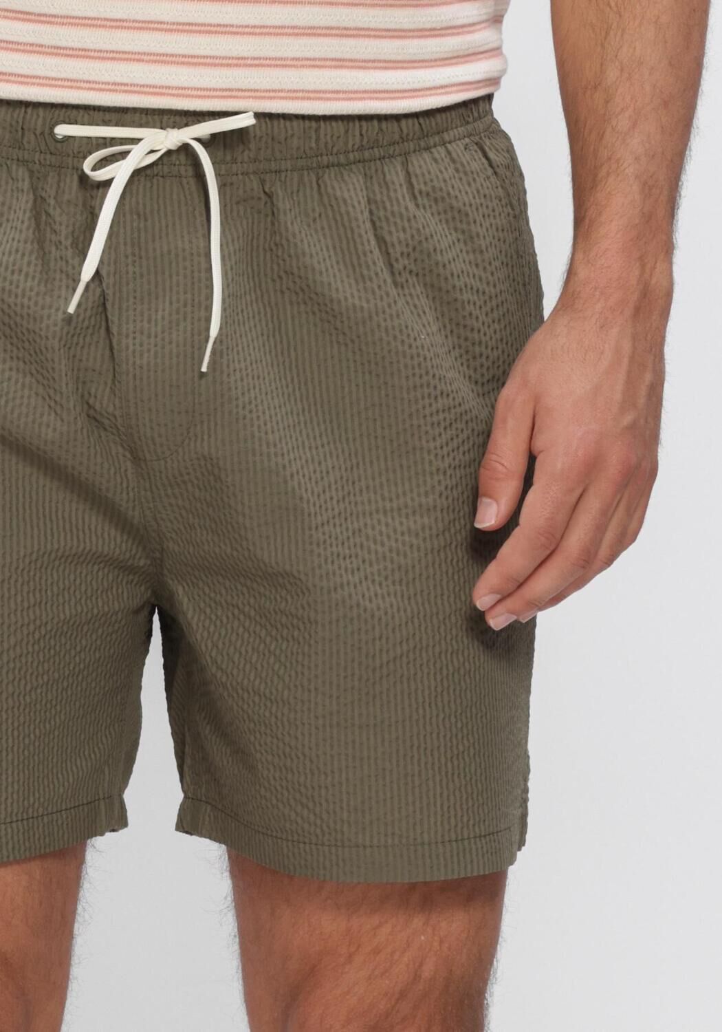 Groene SELECTED MEN Zwembroeken SLHCOOPER-SEERSUCKER  SWIMSHORTS - large