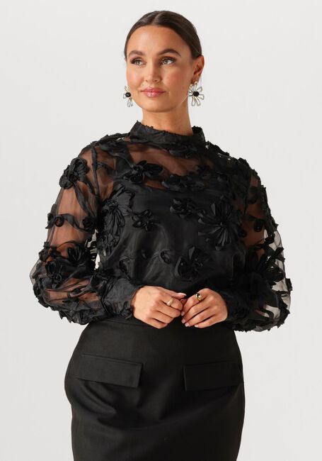 Zwarte AAIKO Blouses LUCIA FLOWER PES 502 - large