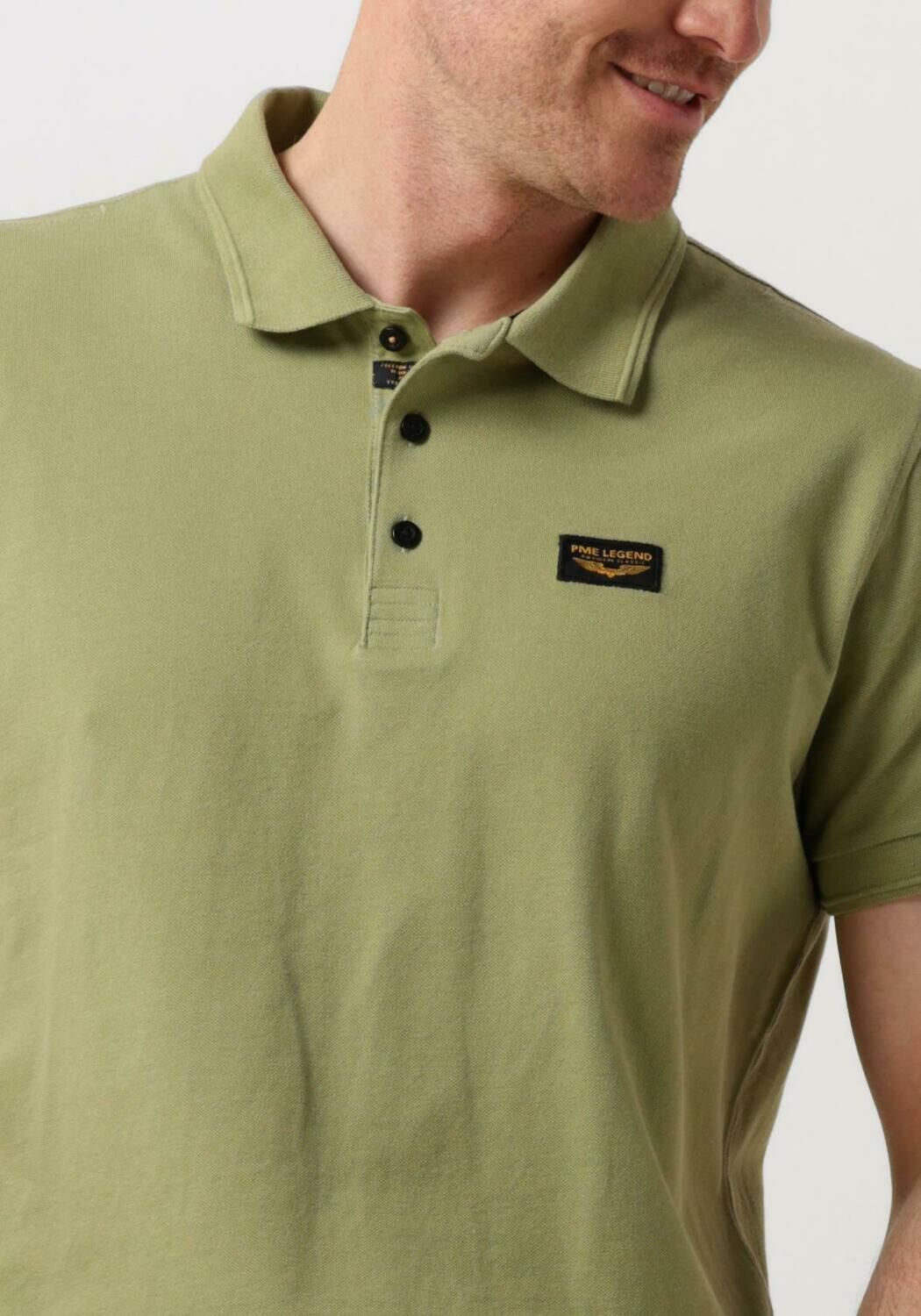 PME LEGEND Heren Polo's & T-shirts Short Sleeve Polo Trackway Groen