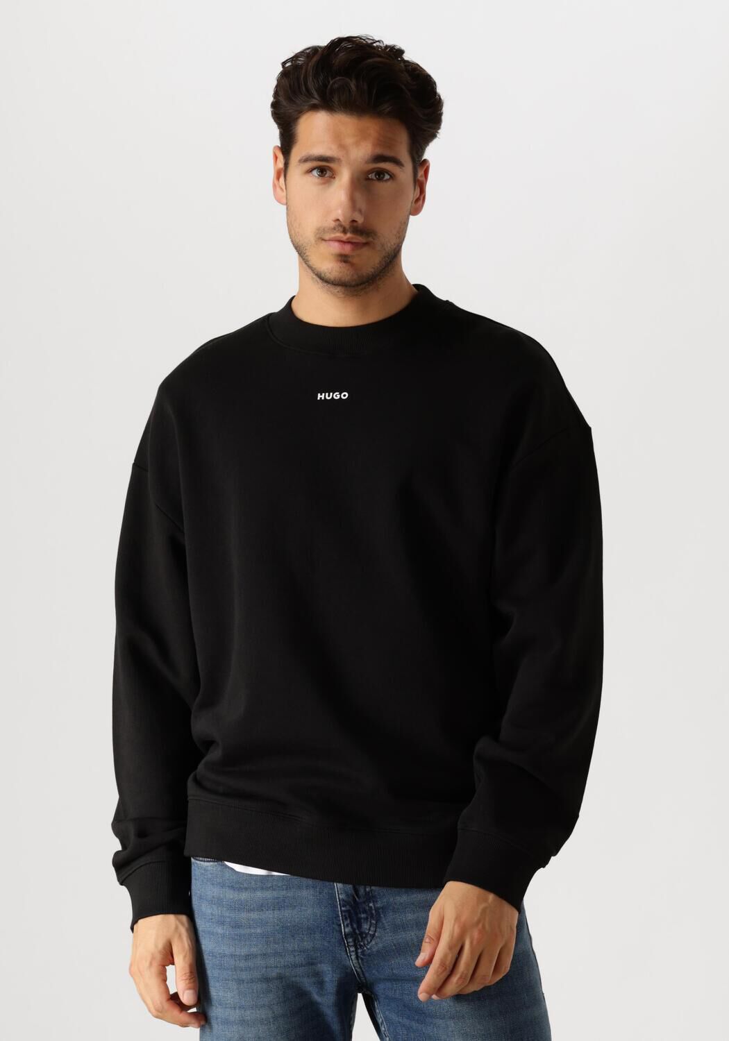 HUGO Oversized sweatshirt met labelprint model 'Dapocrew'
