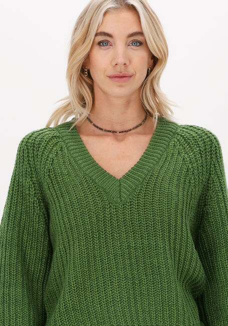 Groene OBJECT Trui JAMALIA L/S KNIT PULLOVER - large
