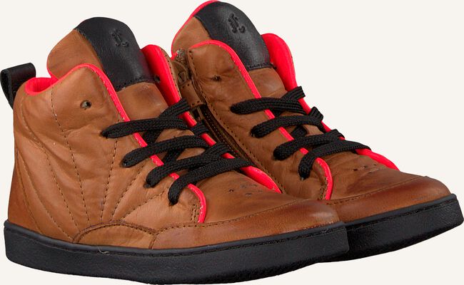 Cognac JOCHIE & FREAKS Hoge sneakers 18256 Cognac JOCHIE & FREAKS Hoge sneakers 18256 - large