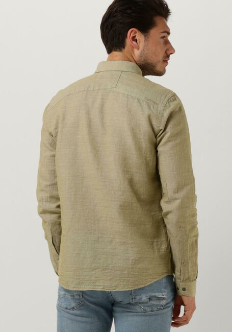 Groene CAST IRON Casual overhemd LONG SLEEVE SHIRT CO LI DOBBY - large