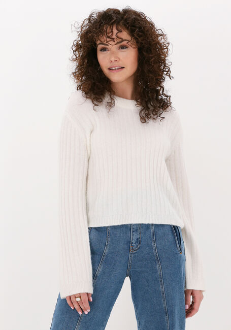 Creme JUST FEMALE Trui REBELO CROPPED JUMPER - large