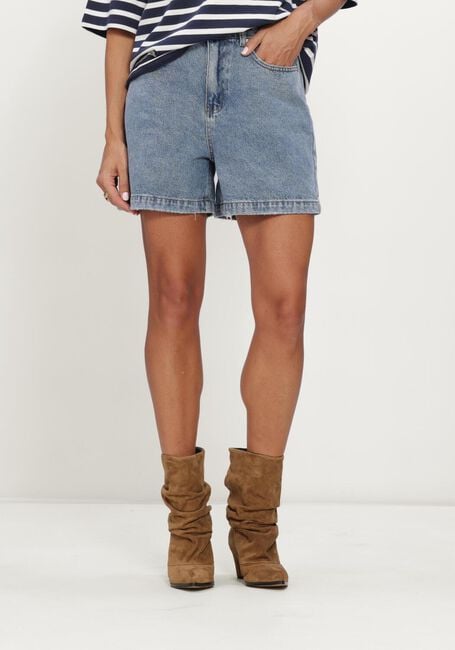 Blauwe ALIX THE LABEL Broeken LADIES WOVEN BERMUDA DENIM SHORTS - large