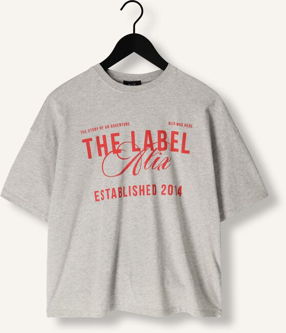 Lichtgrijze ALIX THE LABEL T-shirt LADIES KNITTED THE LABEL T-SHIRT Lichtgrijze ALIX THE LABEL T-shirt LADIES KNITTED THE LABEL T-SHIRT - large