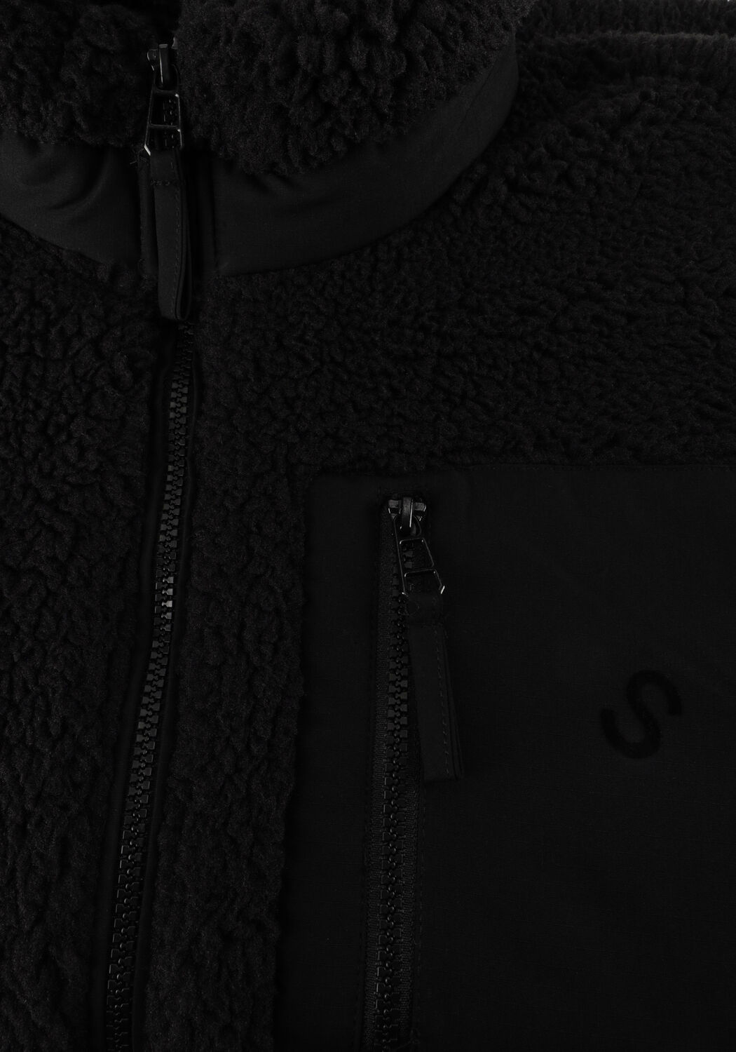 Zwarte STR&Oslash;M Clothing Teddy jas Sherpa - large
