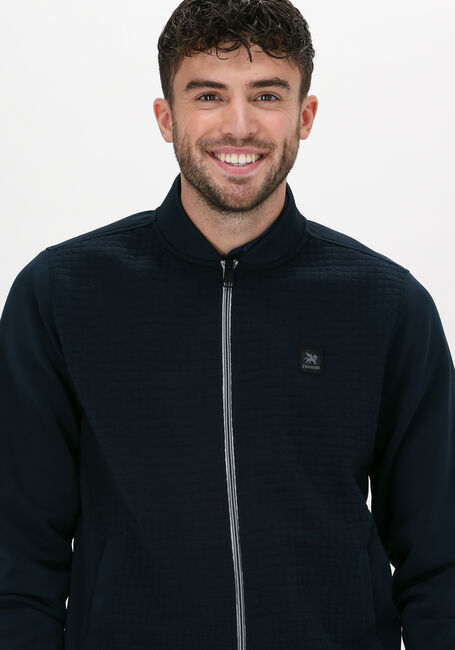 Donkerblauwe VANGUARD Jack ZIP JACKET MIXED MATERIAL - large