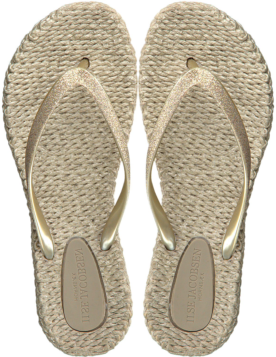 Gouden ILSE JACOBSEN Slippers CHEERFUL01 | Omoda