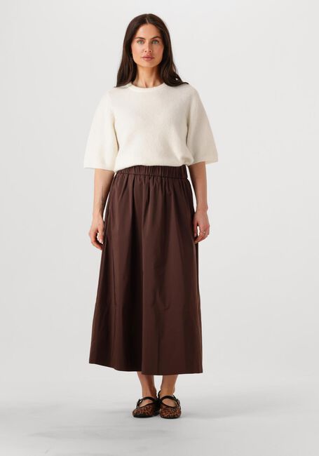 Bruine NEO NOIR Midirok YARA POPLIN SKIRT - large