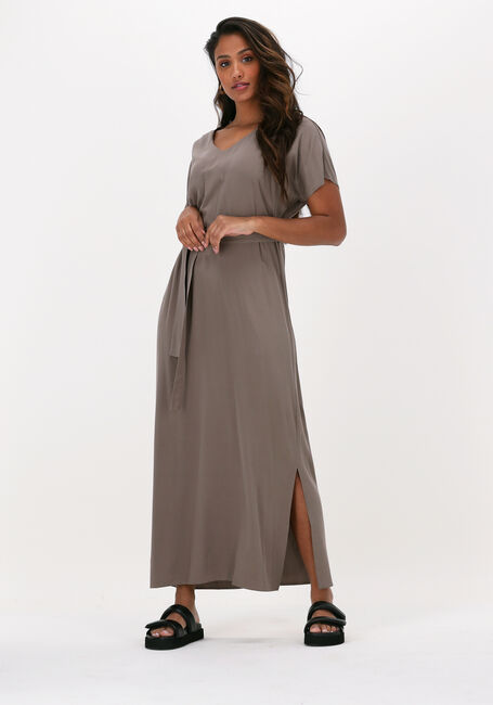 Taupe KNIT-TED Maxi jurk BILLIE - large