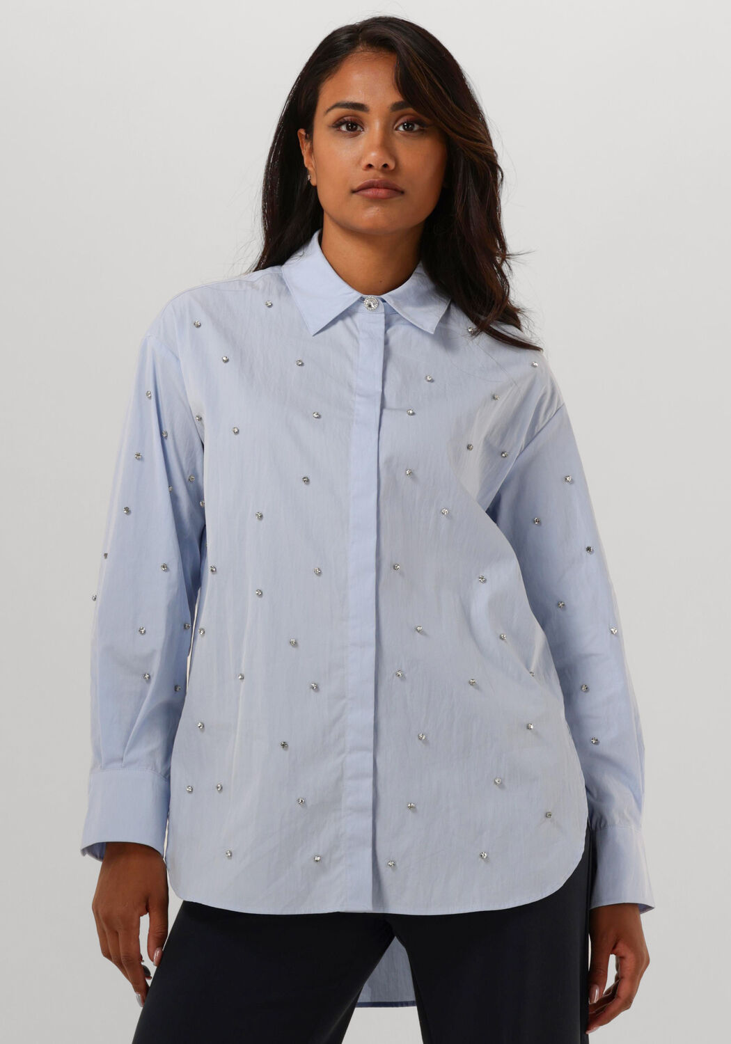 Suncoo Elegante Blauwe Blouse voor Vrouwen Blue Dames