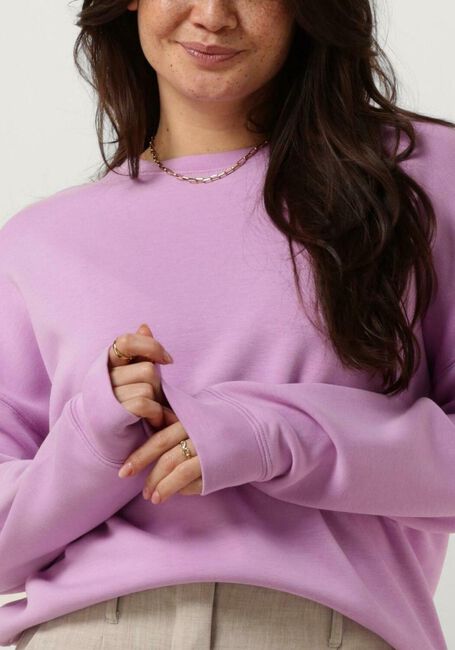 Paarse MSCH COPENHAGEN Trui MSCHIMA Q SWEATERSHIRT - large