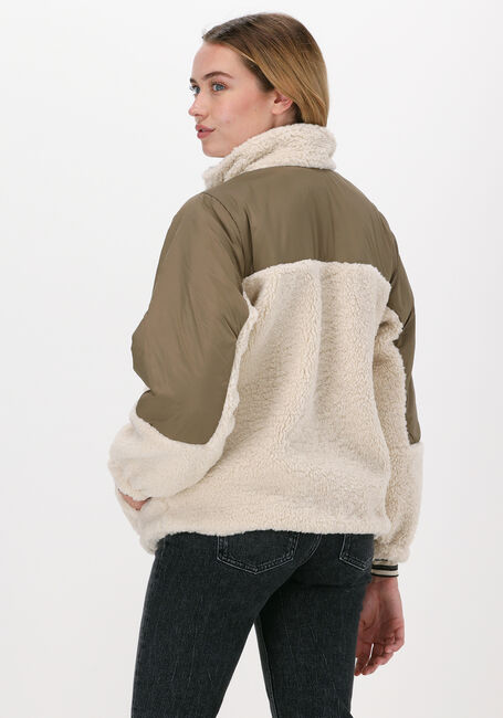 Groene CO'COUTURE Teddy jas TEDDY FLEECE JACKET - large