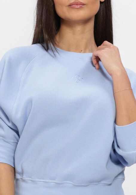 Blauwe SUMMUM Trui JERSEY FADE-OUT SWEAT - large