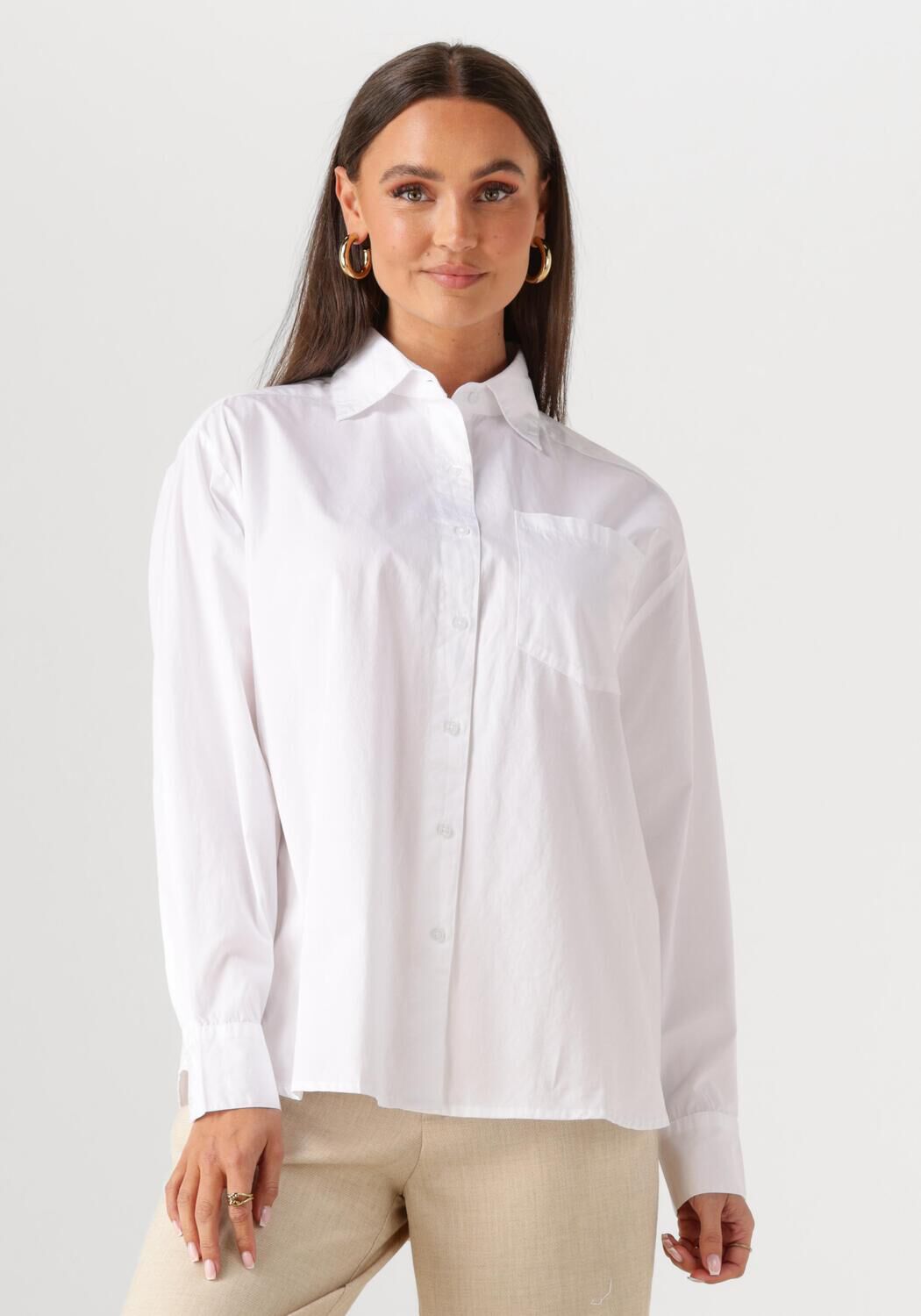 NEO NOIR Dames Blouses Dalma C Poplin Shirt Wit