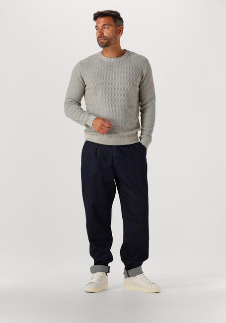 Lichtgrijze DSTREZZED Trui NOVEL CREWNECK - large