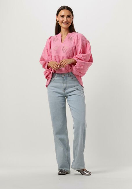 Roze SISSEL EDELBO Blouses EVELYN ORGANIC COTTON TOP - large