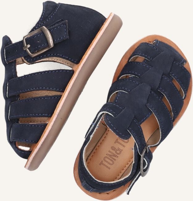 Blauwe TON & TON Platte sandalen PL_OMO09 Blauwe TON & TON Platte sandalen PL_OMO09 - large