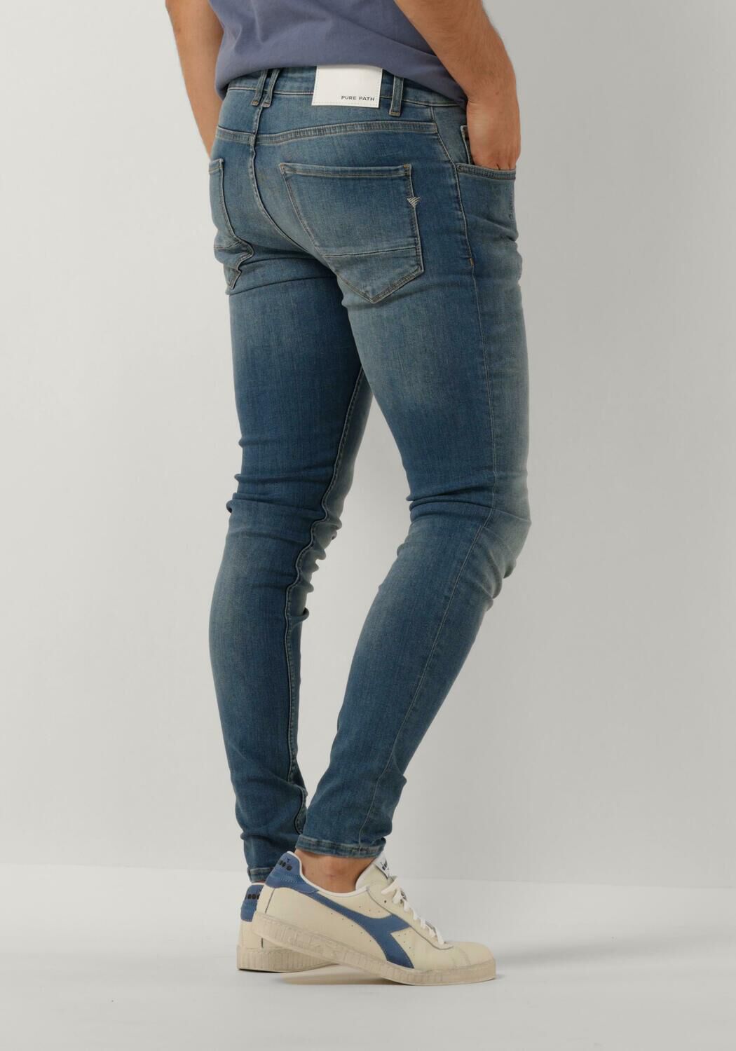 PURE PATH Heren Jeans W1201 The Dylan Blauw