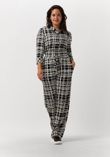 Zwarte VANILIA Top DUO CHECK POLO - large