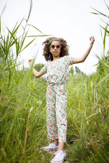 Koraal MOODSTREET Jumpsuit JUMPSUIT AOP STRAWBERRIES - large