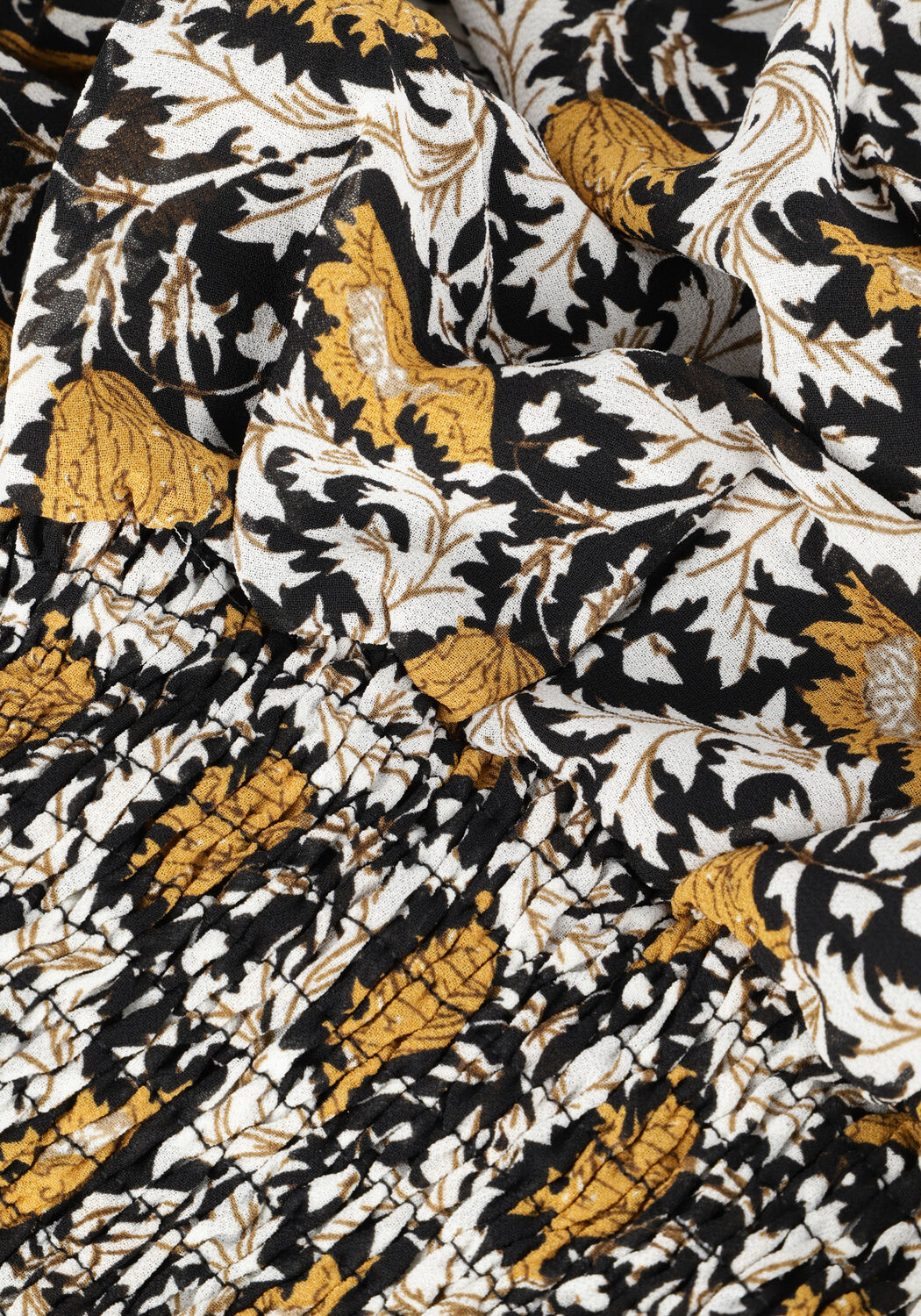 Gele COLOURFUL REBEL Minirok DAPHNE PAISLEY FLOWER LAYER MINI SKIRT - large