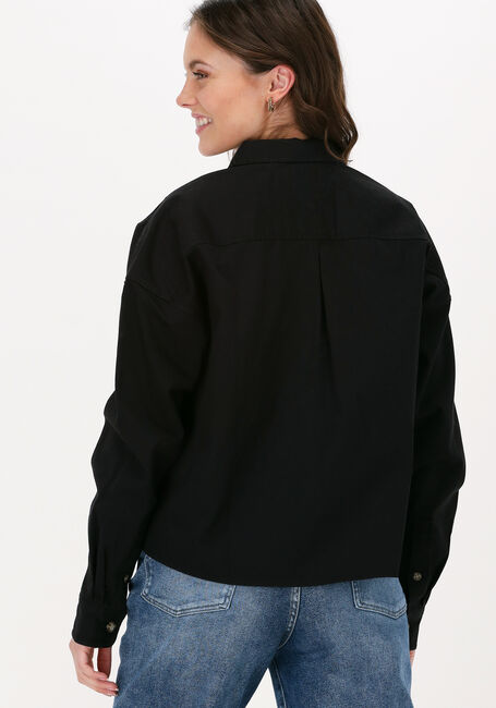 Zwarte TOMMY JEANS Blouses TJW CROPPED UTILITY SHIRT - large