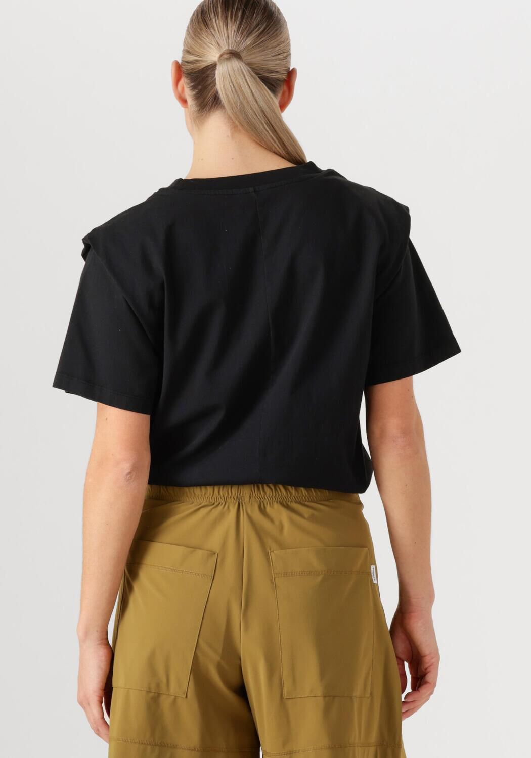 PENN & INK Dames Tops & T-shirts T-shirt Fit Zwart