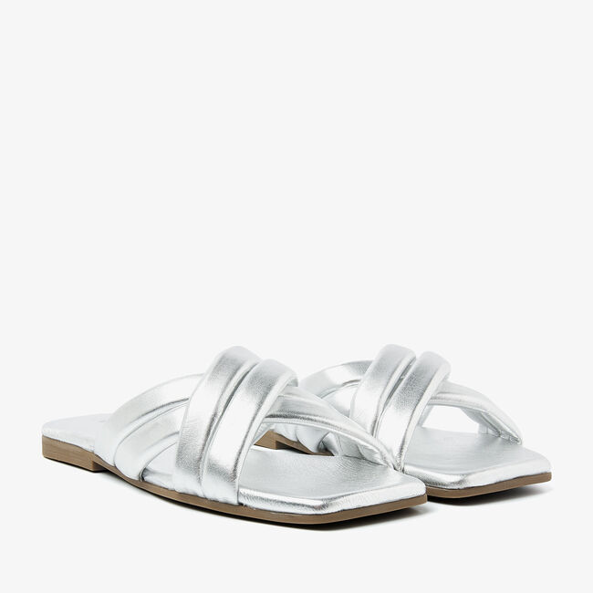 Zilveren VIA VAI Slippers KIKI LOT - large